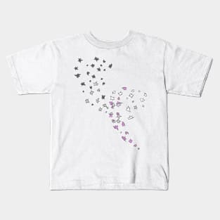 Leaves Pride Flag asexual Kids T-Shirt